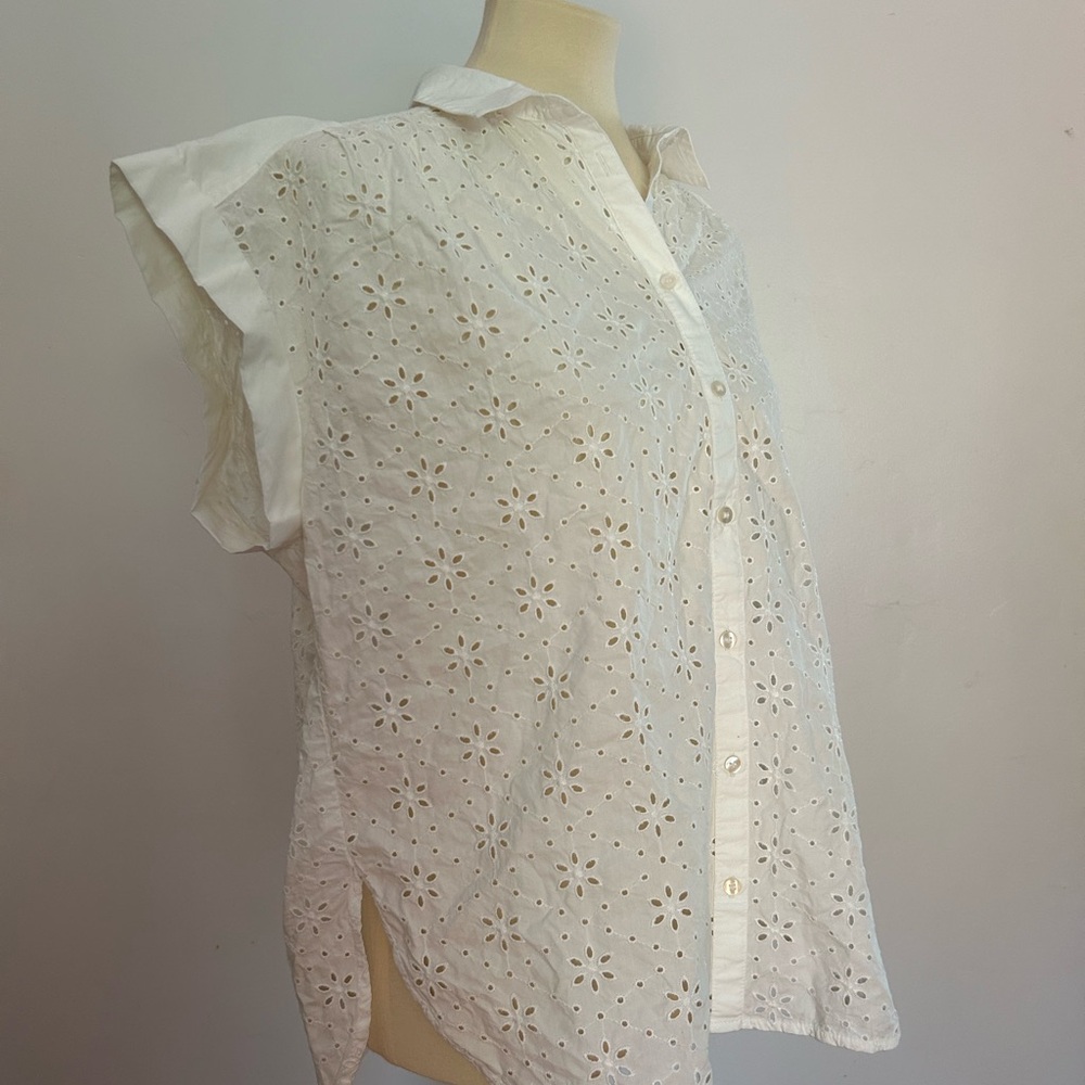 Cap Sleeve Gap Blouse - Picture 5 of 7